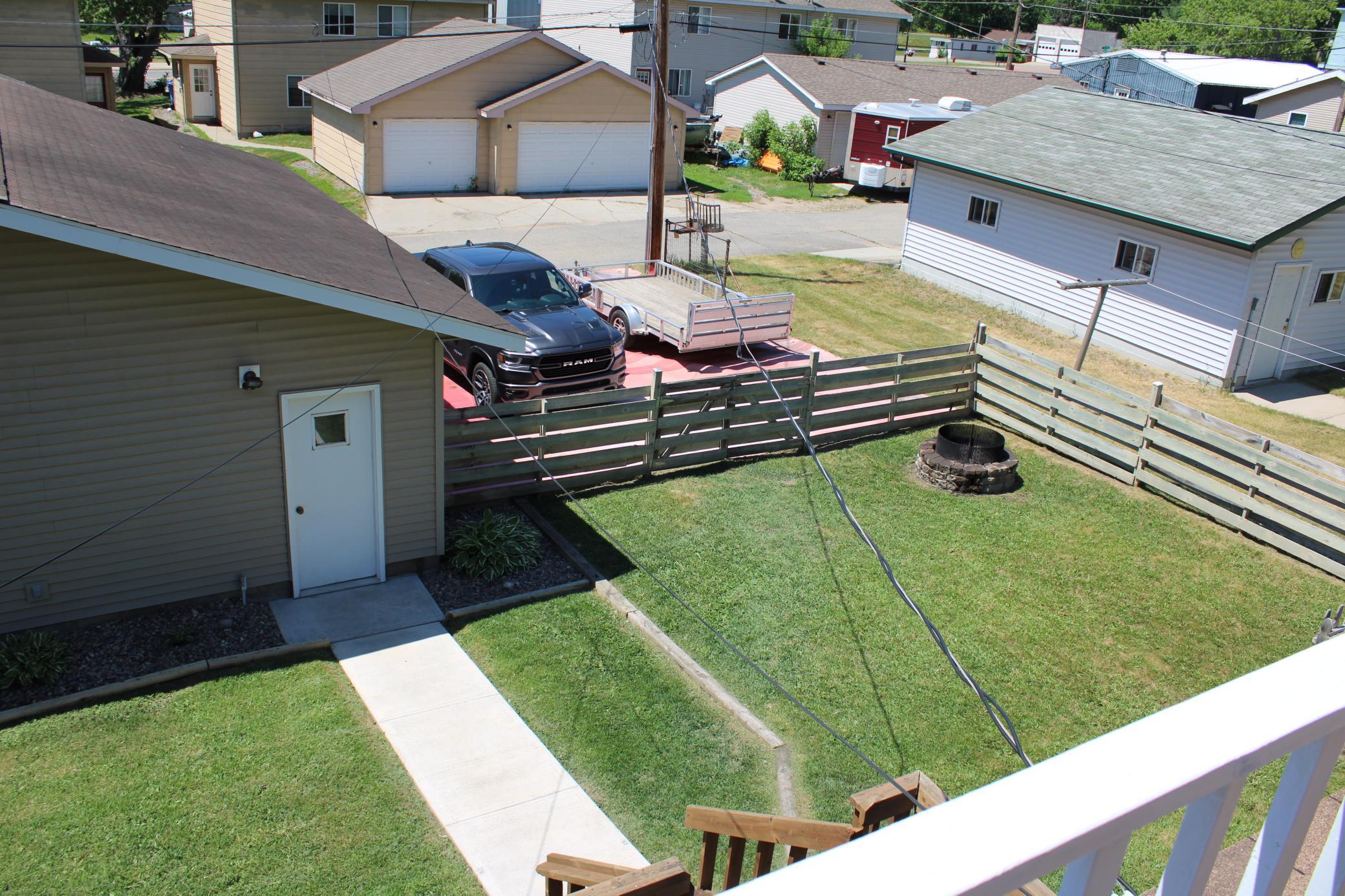 view from upstairs balcony