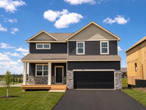 Welcome to The Hudson, a 4 bedroom, 3 bathroom home in The Fields of Waconia. *Photo is virtually staged. Landscaping and trees will vary. Sod is not laid yet, but is included.