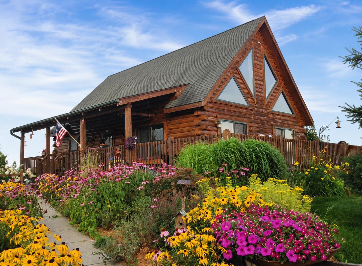 Welcome to Paradise... This 3 Bedroom 2 Bath Log home on 3.68 beautiful acres!