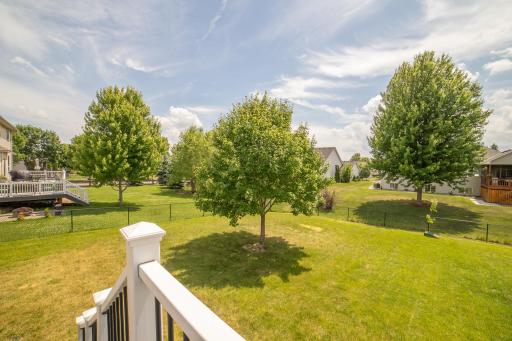 Fully fenced back yard