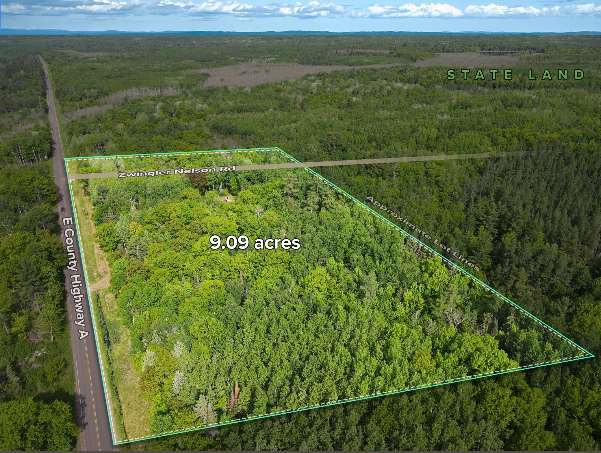 9 wooded acres in Solon Springs, WI