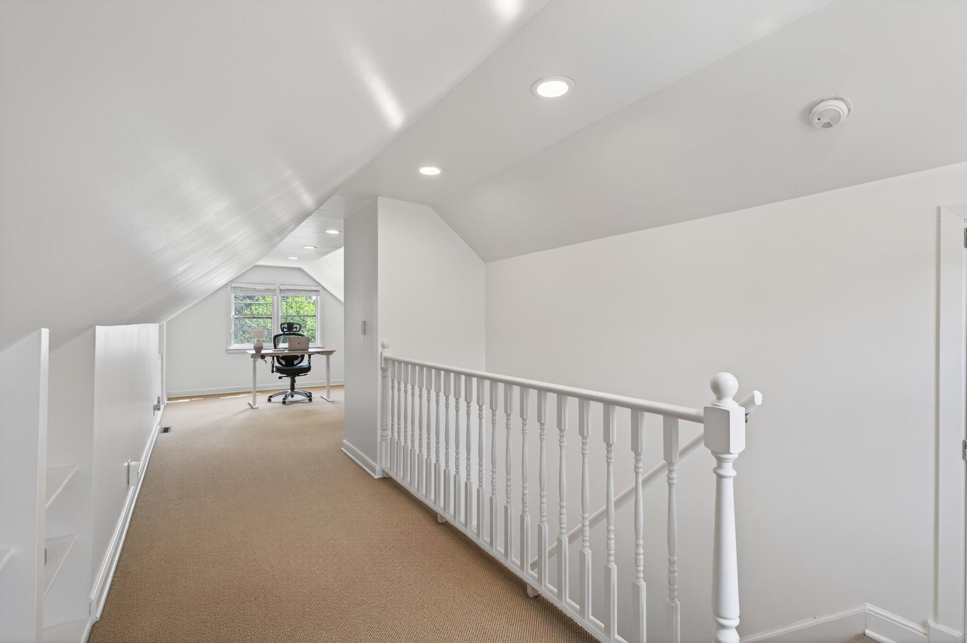 Spacious and Versatile Upper Level. Could be used as a Primary Bedroom or Home Office