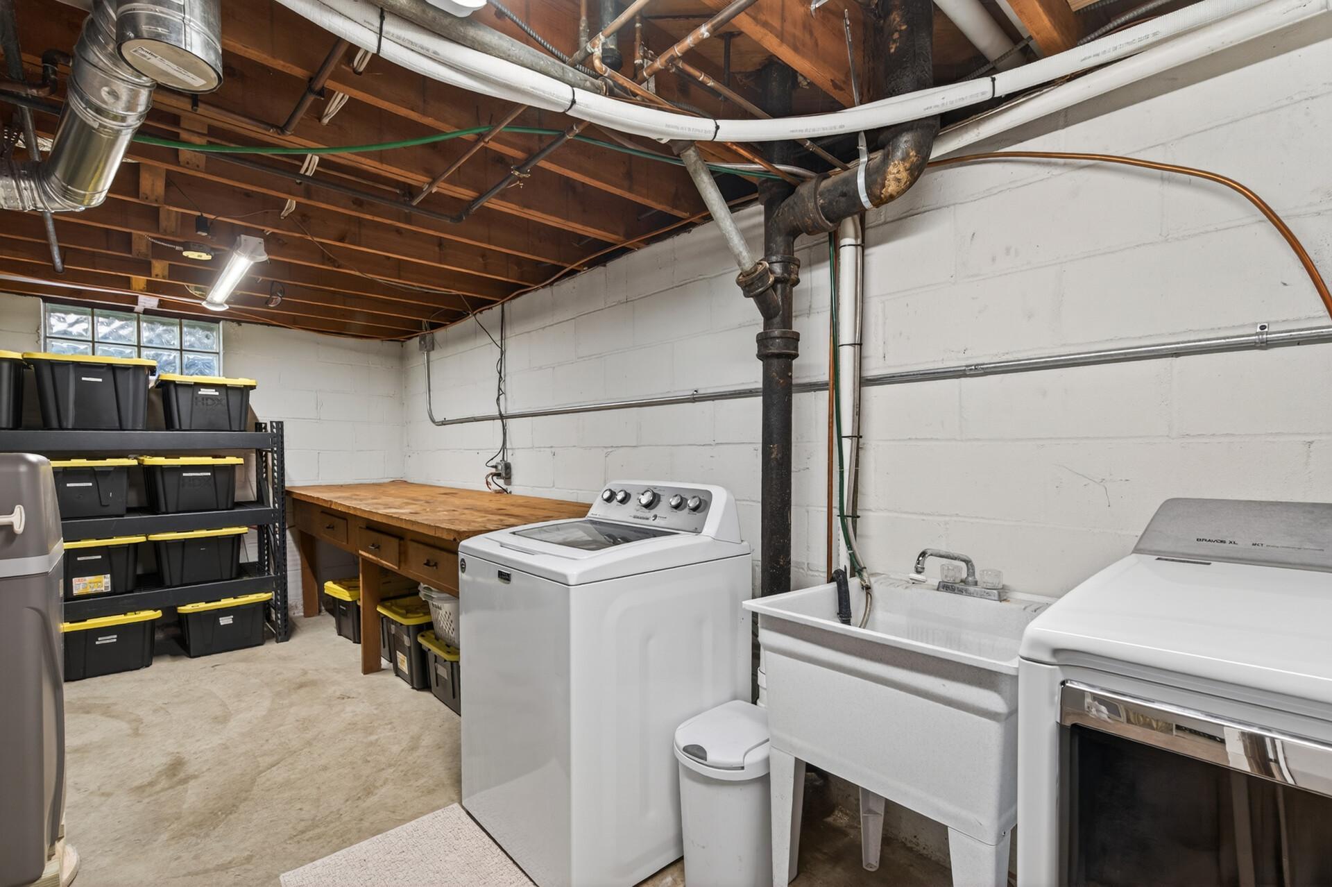 Mechanical Room includes ample storage space