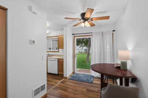 Newer Flooring in Dinette and Kitchen, Plus Ceiling Fan