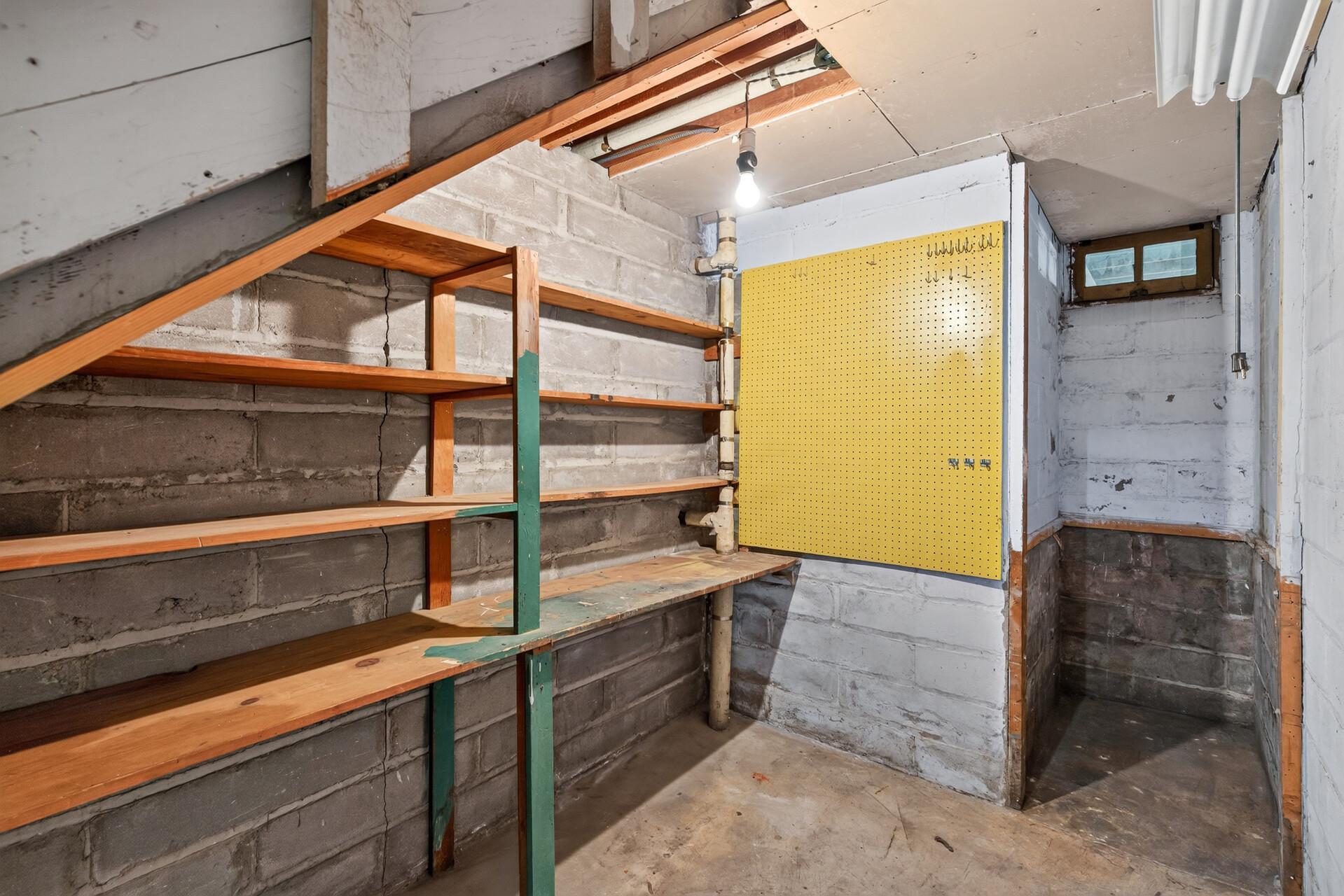 Plenty of basement storage