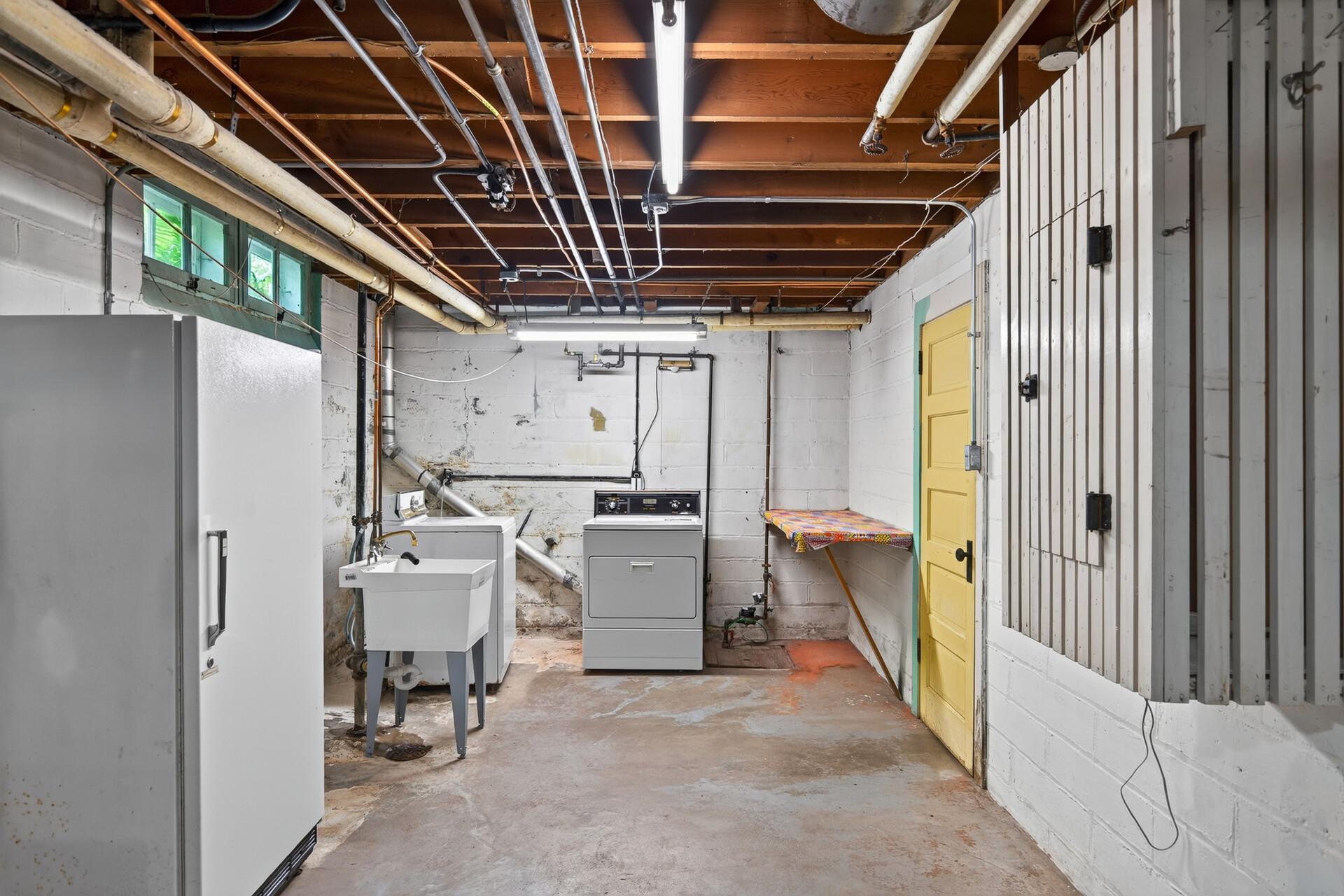 Basement laundry