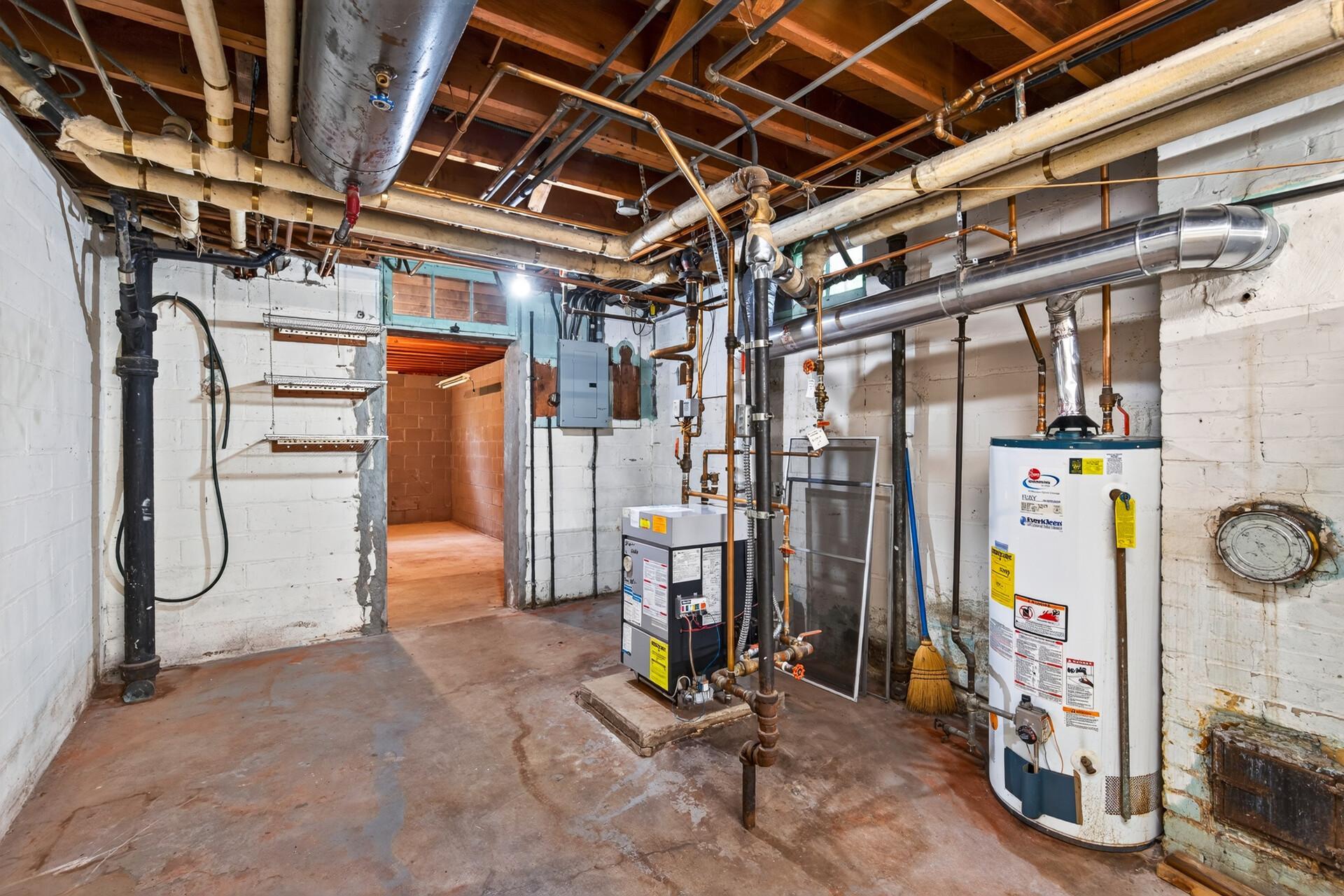 Basement utilities
