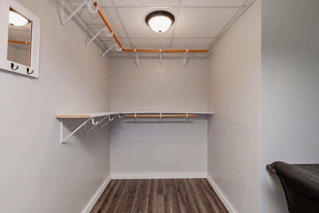 bedroom 4 walk in closet basement level