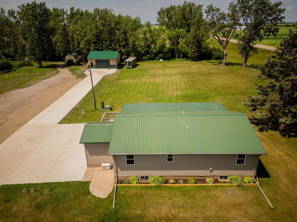 drone looking west .