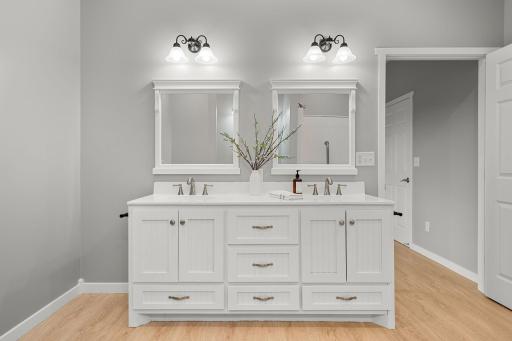 Primary double vanity