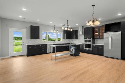 Huge open kitchen!