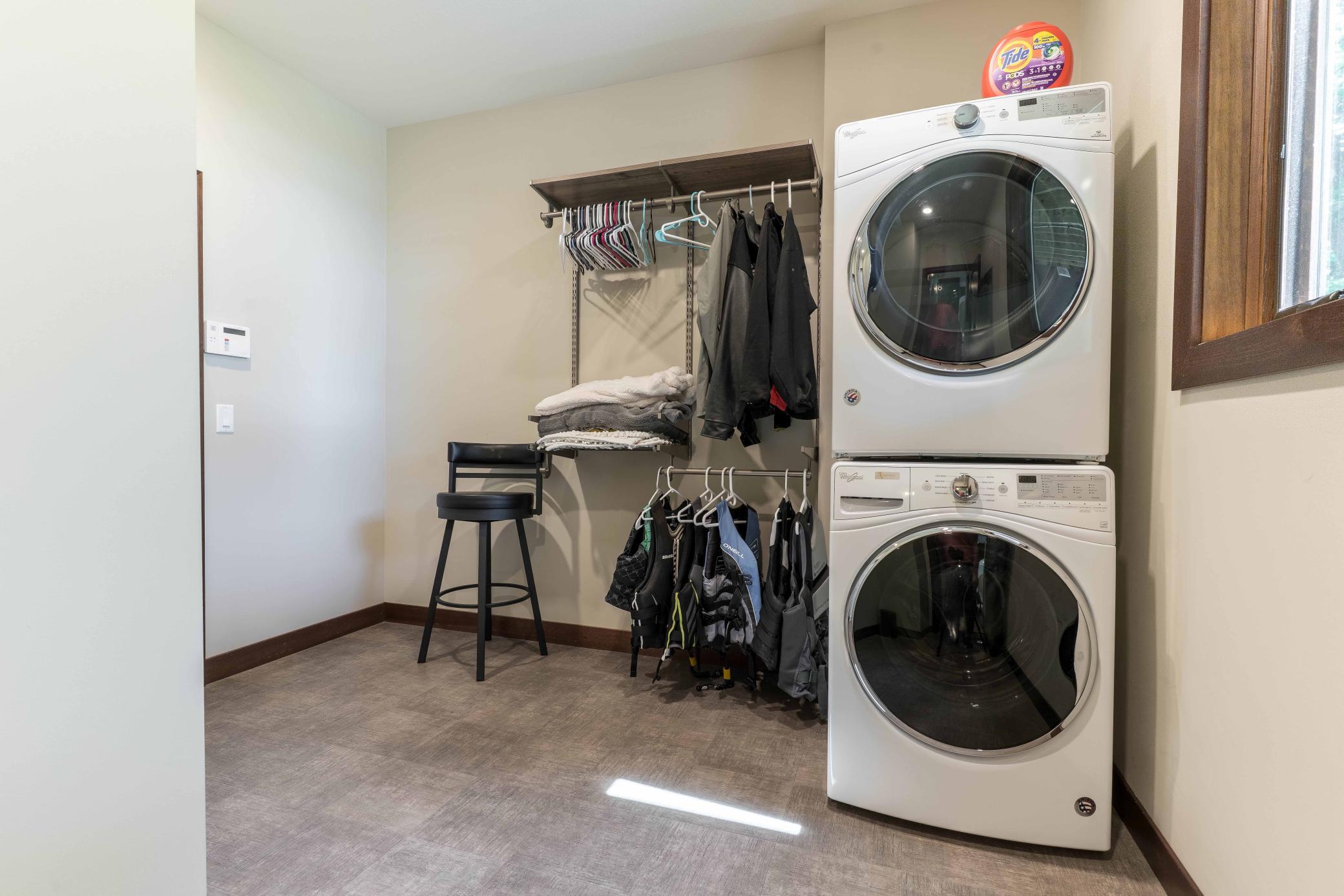 Lower Level Laundry off Lake