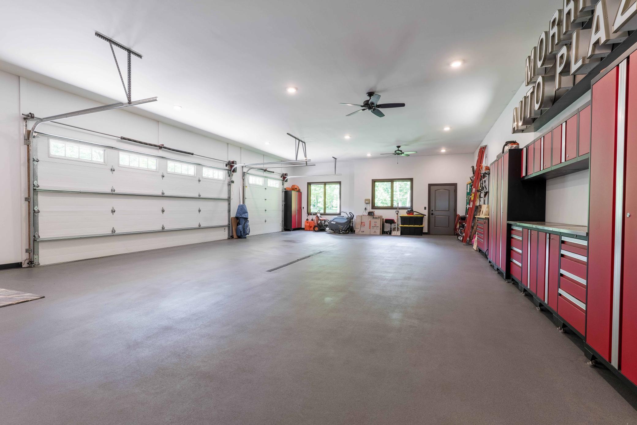 Massive Heated and Drained Garage