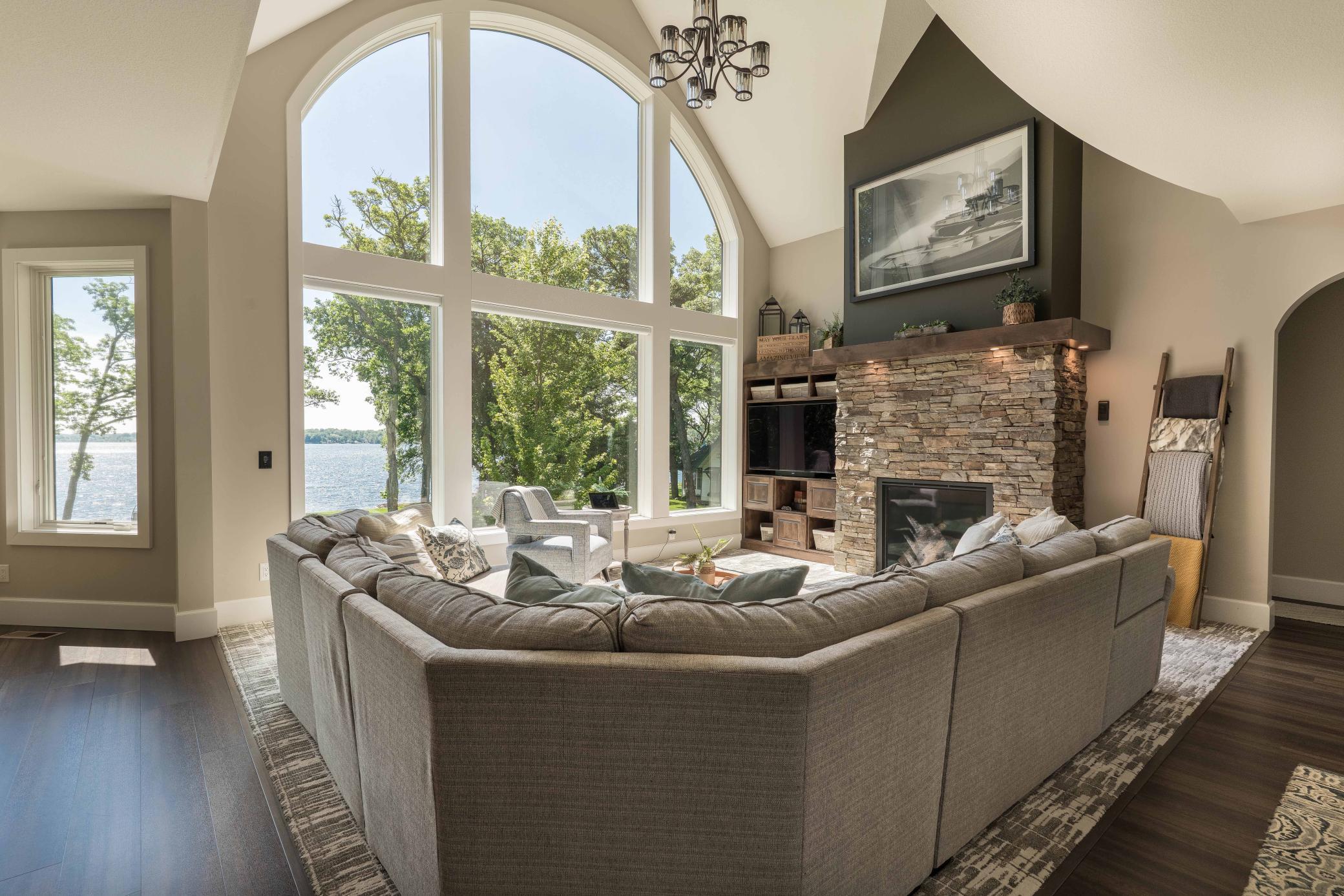 Great Room Panoramic Lake Views