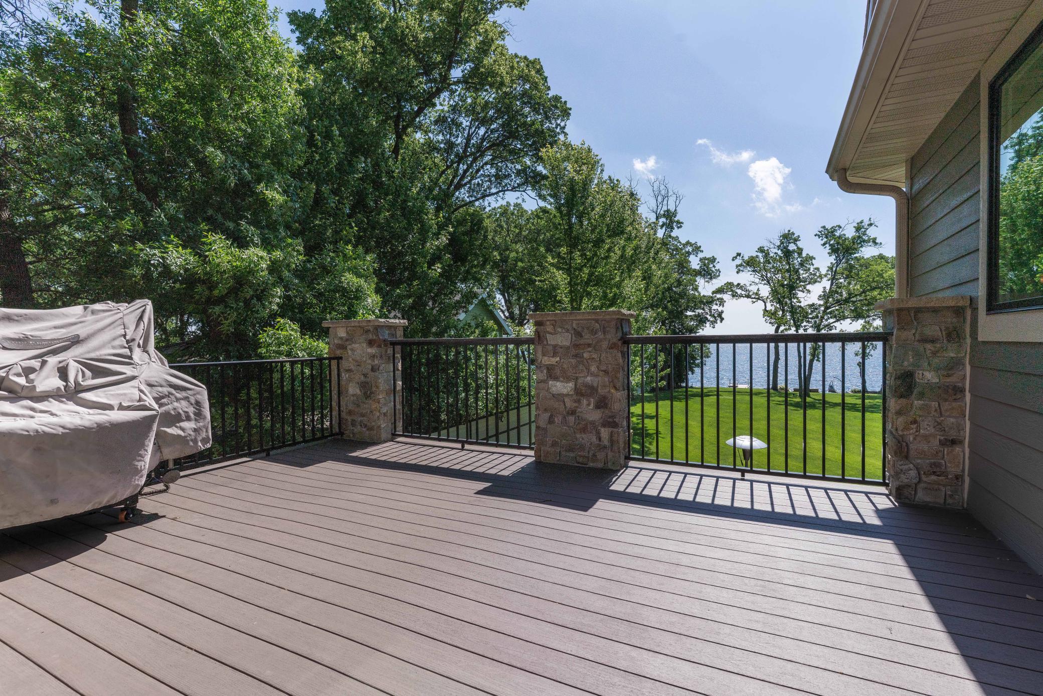 Main Level Deck w/ Nothing But Lake