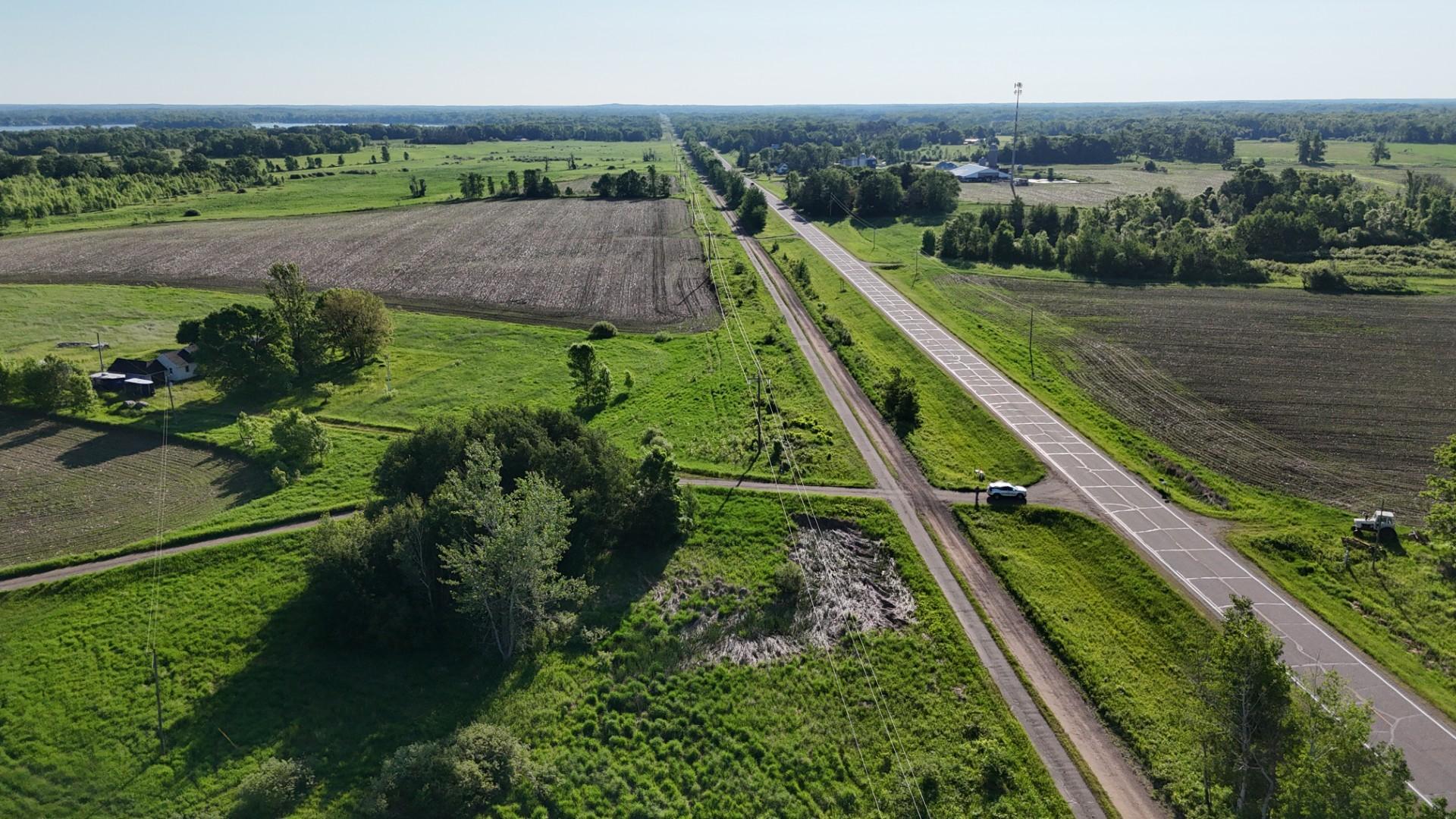 Looking East.