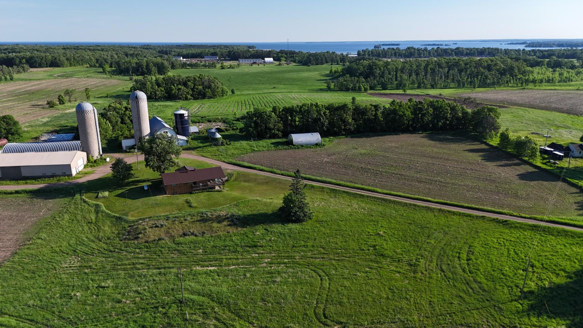 Looking north. That is Mille Lacs Lake in the background!