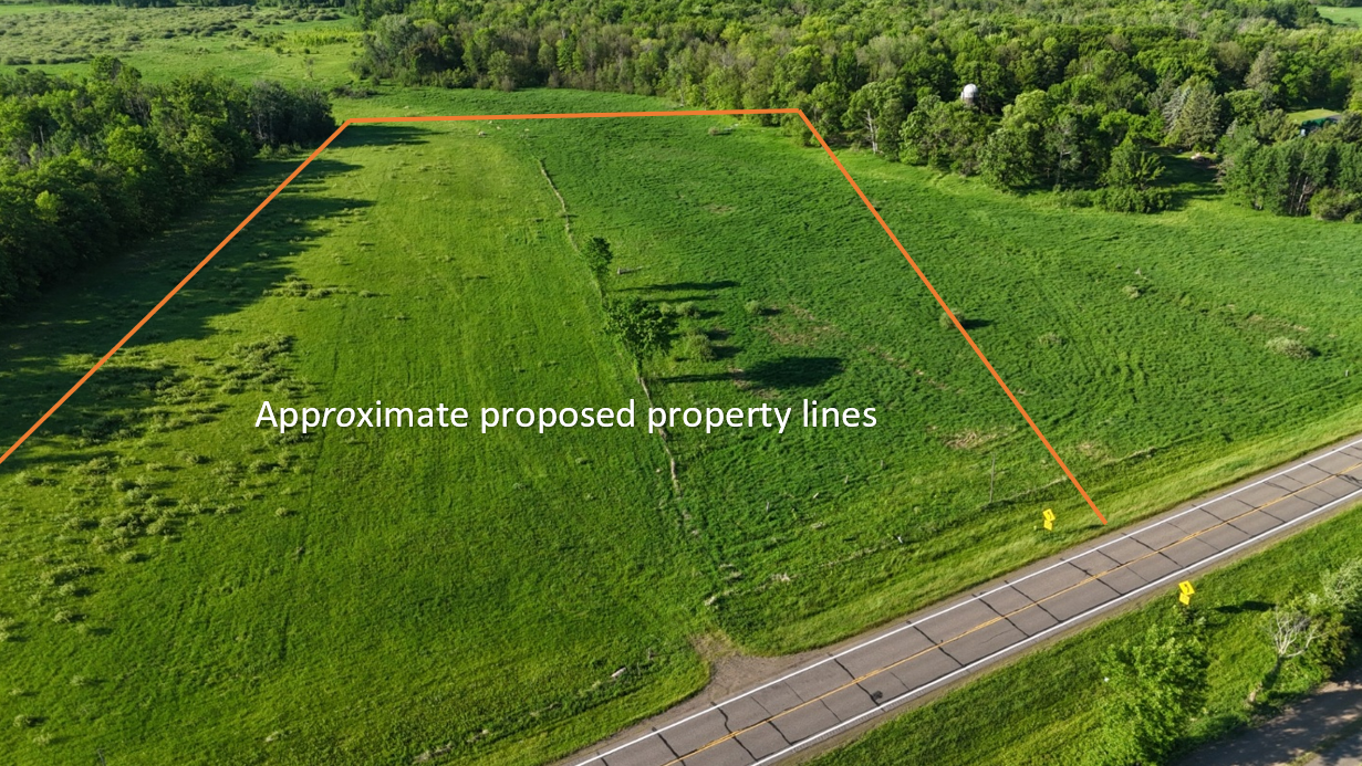 Approximate property lines.
