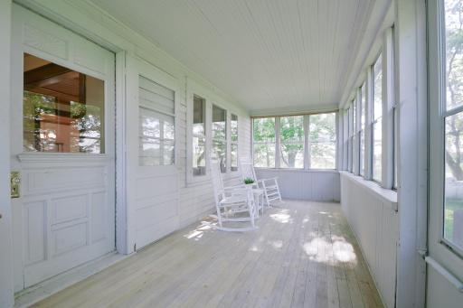 Covered rear porch