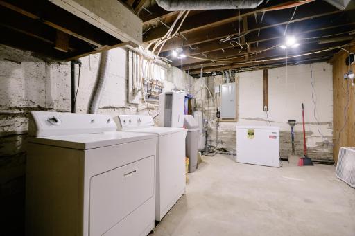 Lower level laundry/ mechanical room