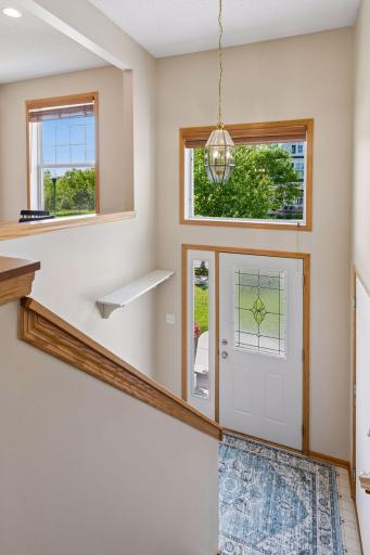 A welcoming entrance sets the tone for the home.