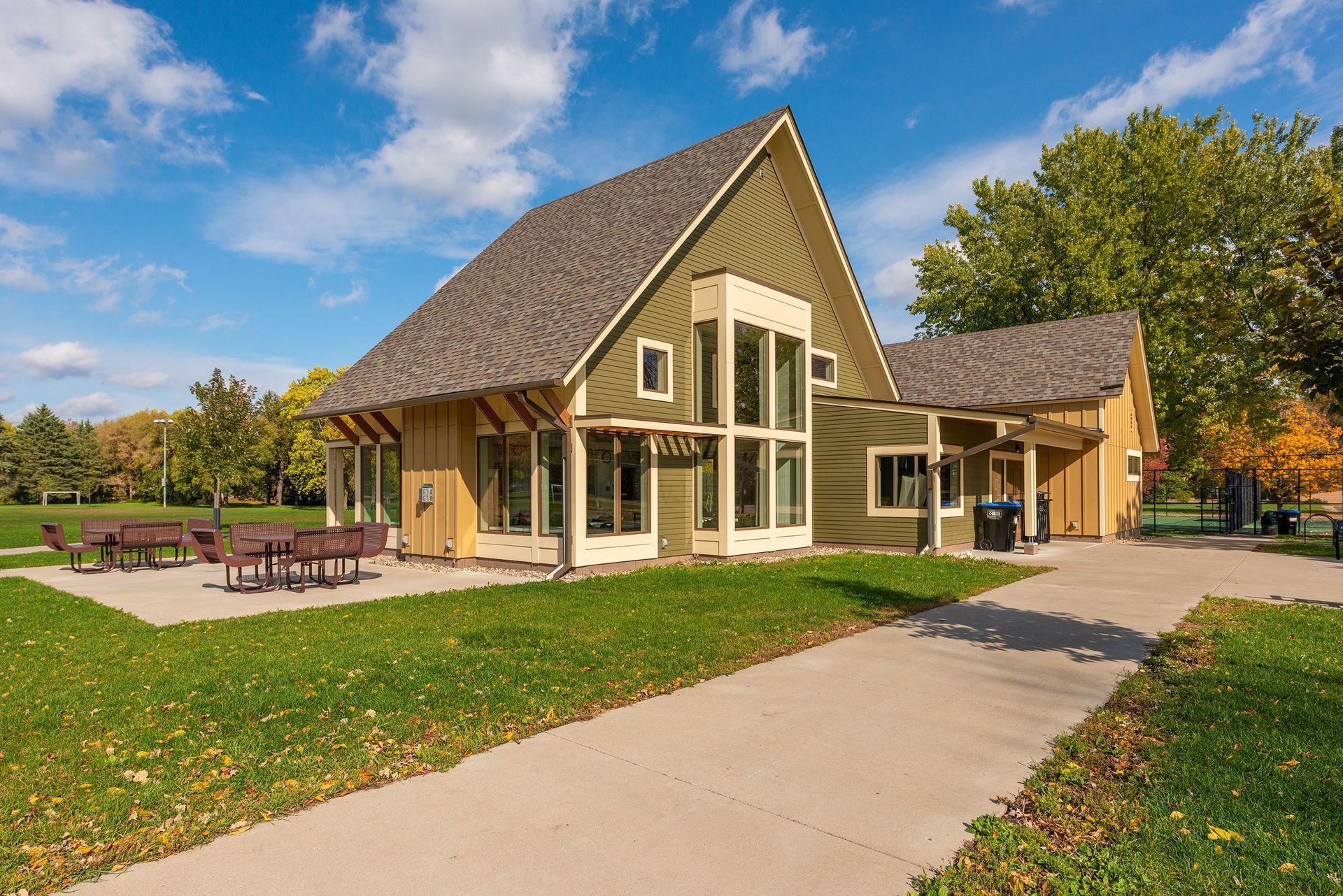 Just down the road, Autumn Grove Park features a beautiful modern community building with a gathering room and kitchenette available for private event rentals!
