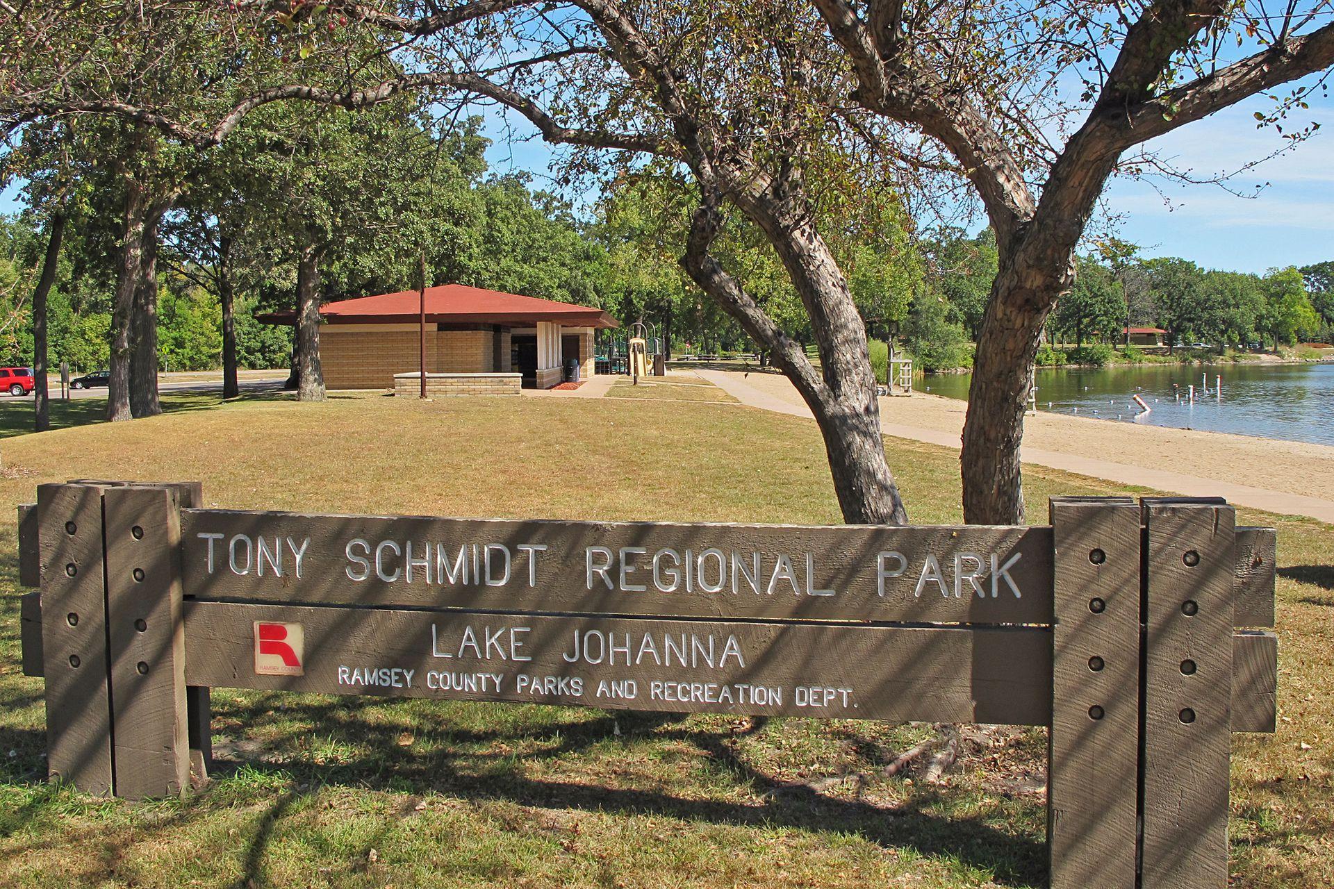 Located just minutes away, Tony Schmidt Regional Park on Lake Johanna offers fantastic amenities including a sandy swimming beach, playgrounds, boat launch, and scenic walking trails!