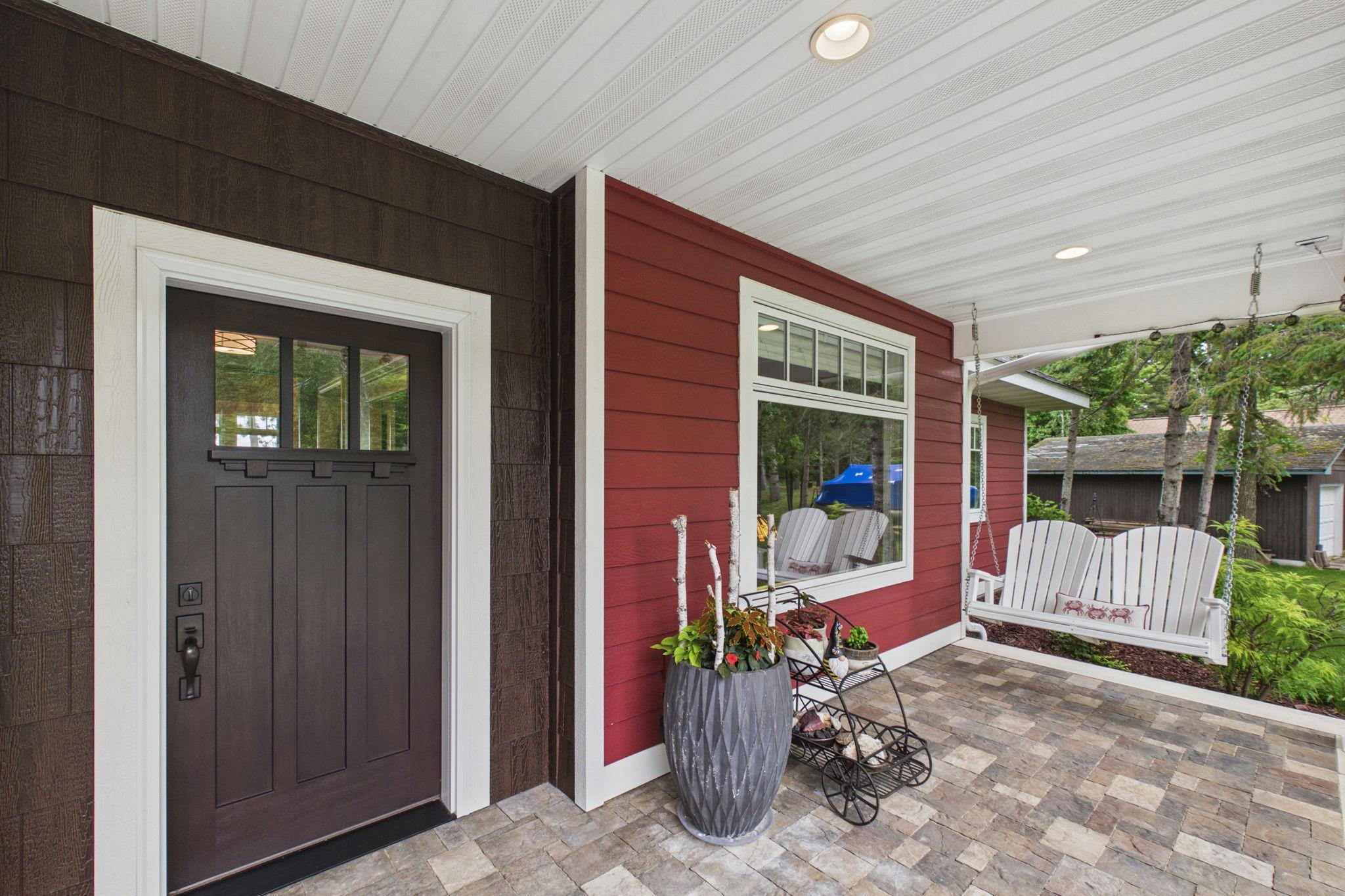 Front door and porch