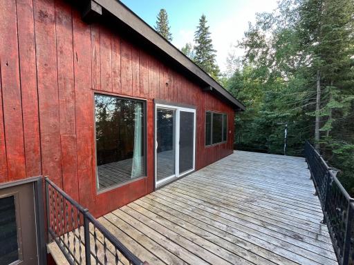 Sliding doors to deck