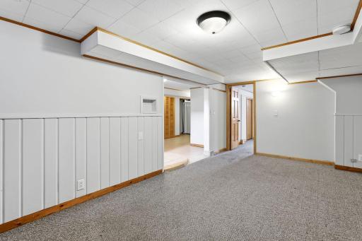 Another view of the spacious lower-level family room