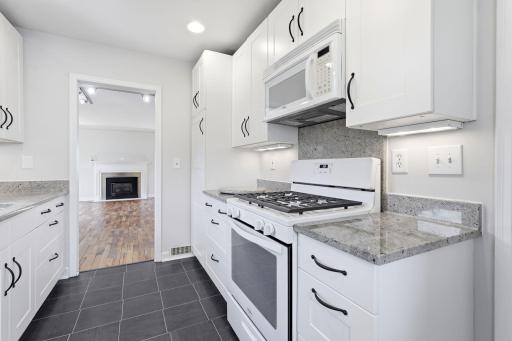 Functional kitchen layout with easy access to the living and dining areas