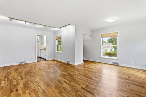 Open living and dining areas offer a comfortable, flexible layout.