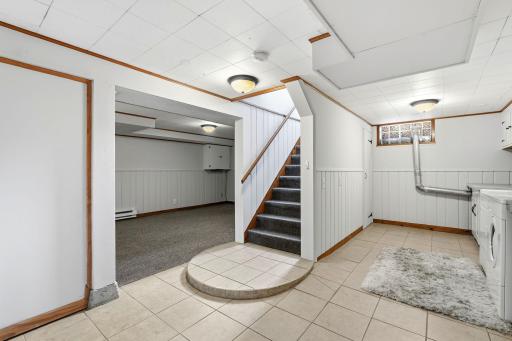 Lower-level family room with convenient access to the main level.