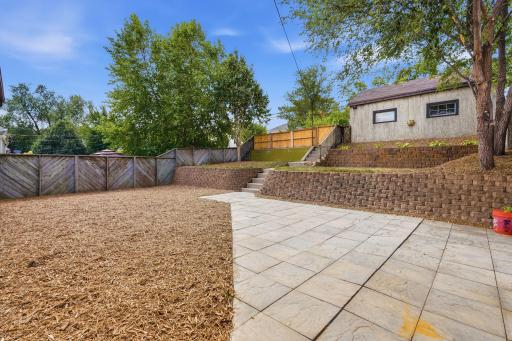 Private backyard with plenty of space to enjoy