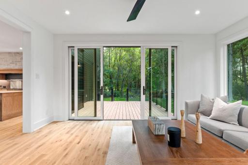 Enjoy the indoor/outdoor lifestyle with access to the deck