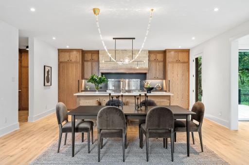 Stunning light fixtures throughout by Visual Comforts