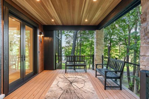 Covered front porch to welcome guests