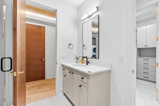 3/4 bathroom on the upper level