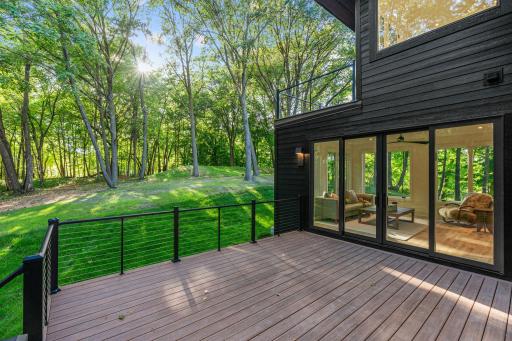 Deck access from the sitting room/kitchen