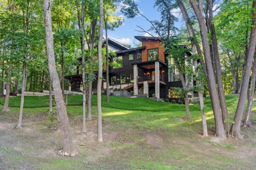 Contemporary home inspired by the stunning lot and acerage.