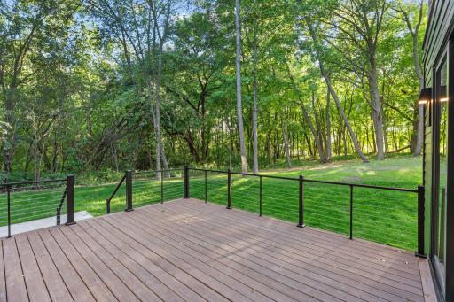 Private lot with great wooded views