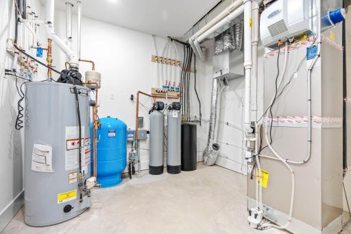 Lower level utility room