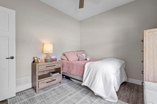 Two spacious bedrooms on the main level. Neutral colors, white trim and doors, and gorgeous LVP flooring.