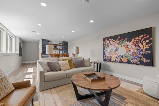 Fantastic finished basement, family room space! Sit back relax or entertain guests!