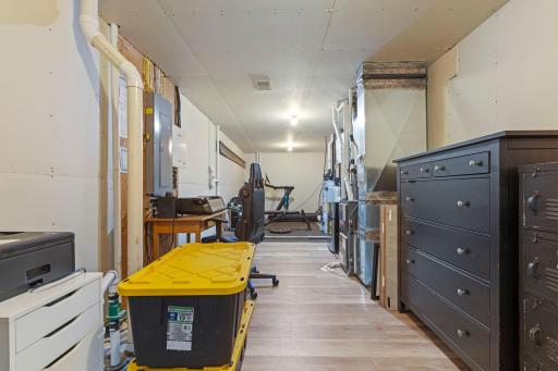 Mostly finished lower level flex space. Great exercise, flex room, future office and more!