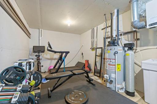 Mostly finished lower level flex space. Great exercise, flex room, future office and more!