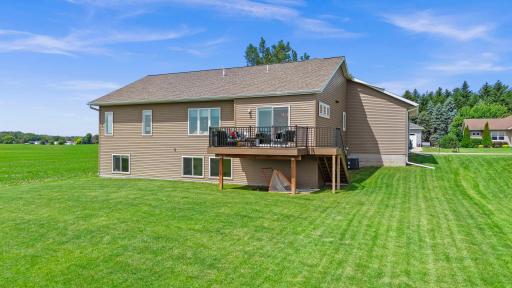 Large lookout windows and low maintenance deck.