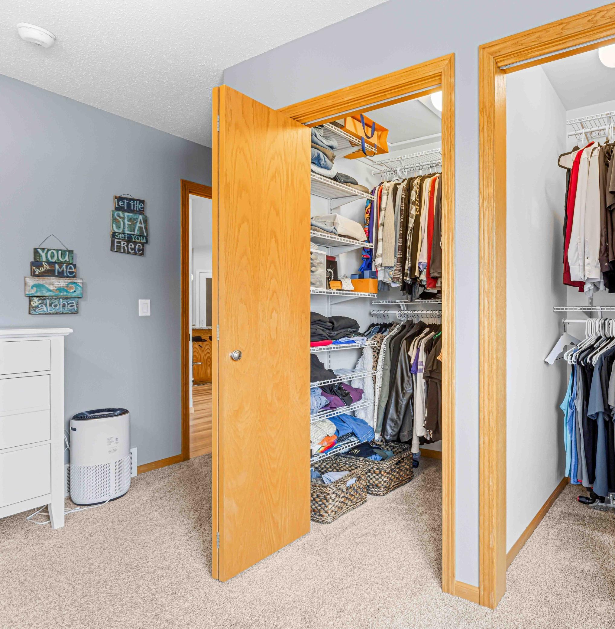 2 Primary Walk In Closets