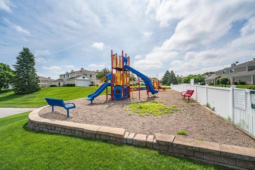 Play area for kids right in the development