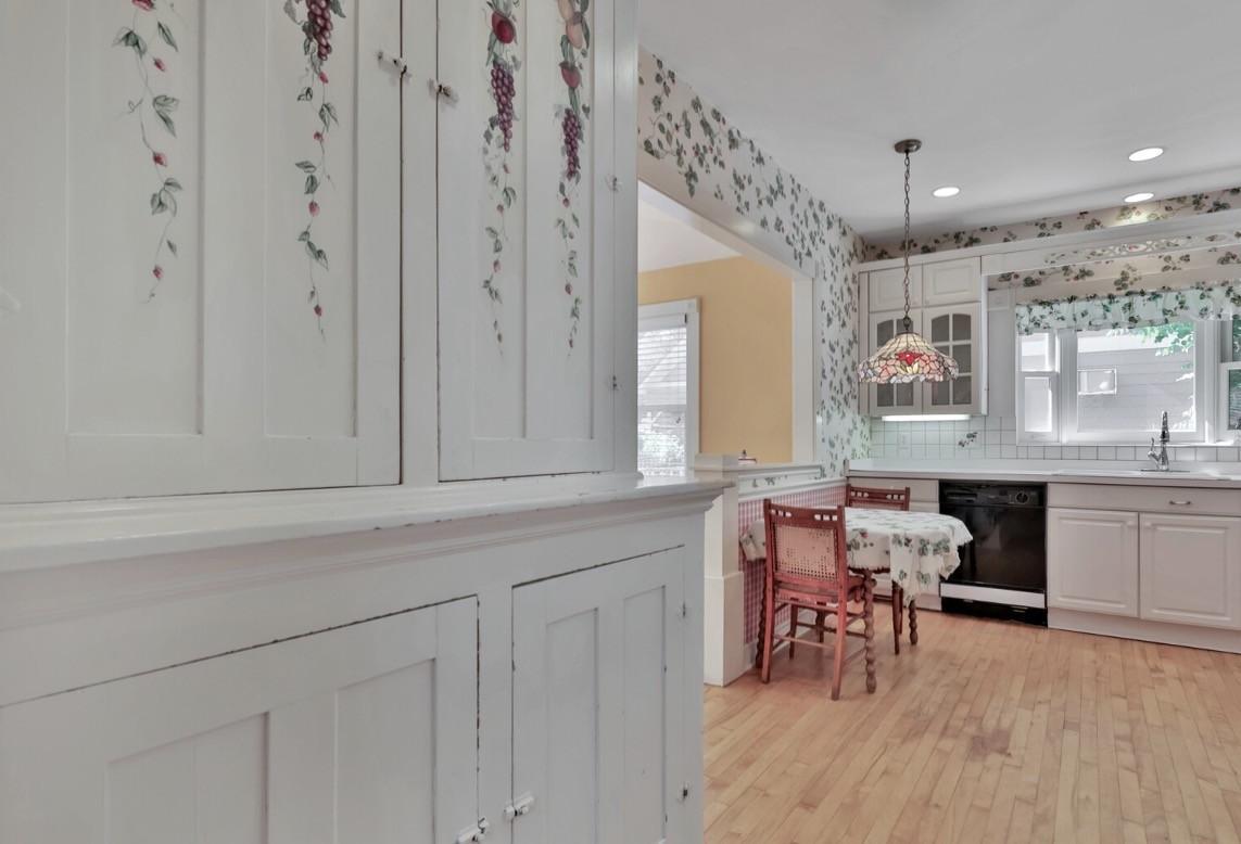 Hand painted cabinets